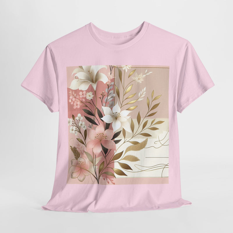 T-shirt femme en coton épais à motif