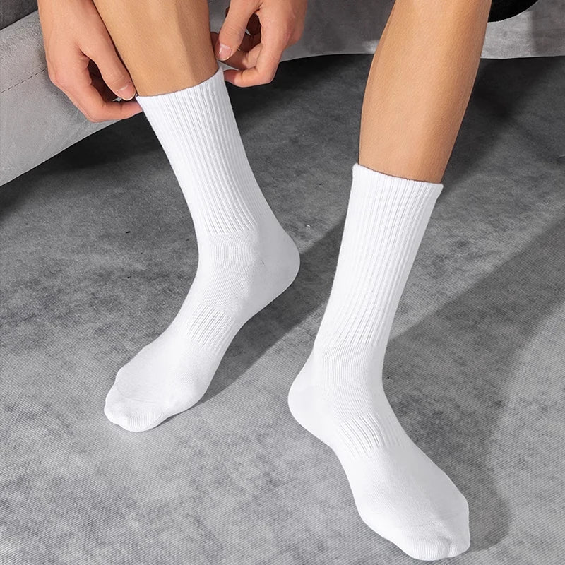 1/5 paires de chaussettes femme en coton noir et blanc - Look - Home