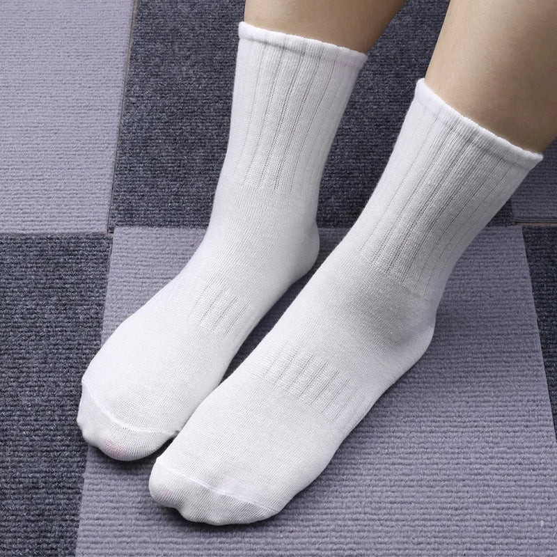 1/5 paires de chaussettes femme en coton noir et blanc - Look - Home