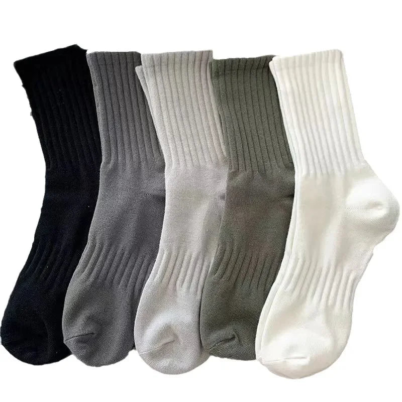 1/5 paires de chaussettes femme en coton noir et blanc - Look - Home