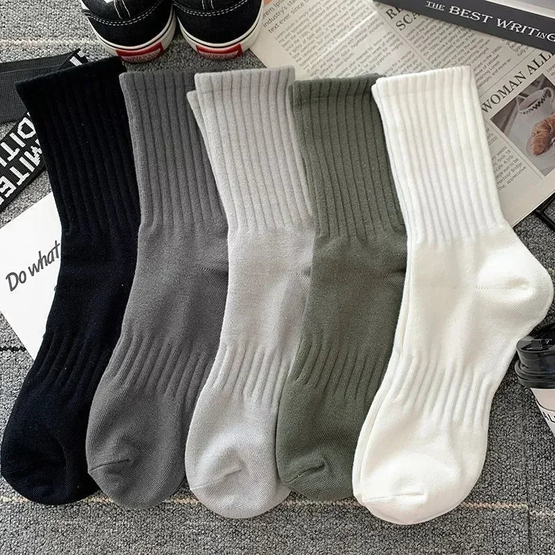 1/5 paires de chaussettes femme en coton noir et blanc - Look - Home