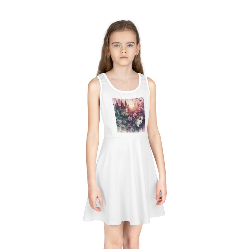 Robe sans manches pour filles (AOP)