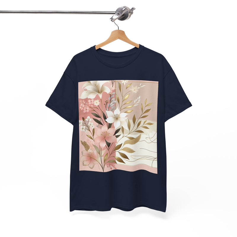 T-shirt femme en coton épais à motif