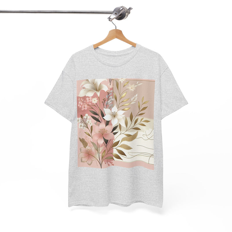 T-shirt femme en coton épais à motif