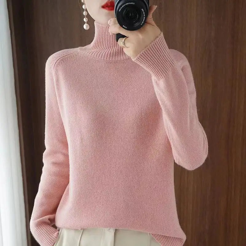 Pull à col roulé pour  femme