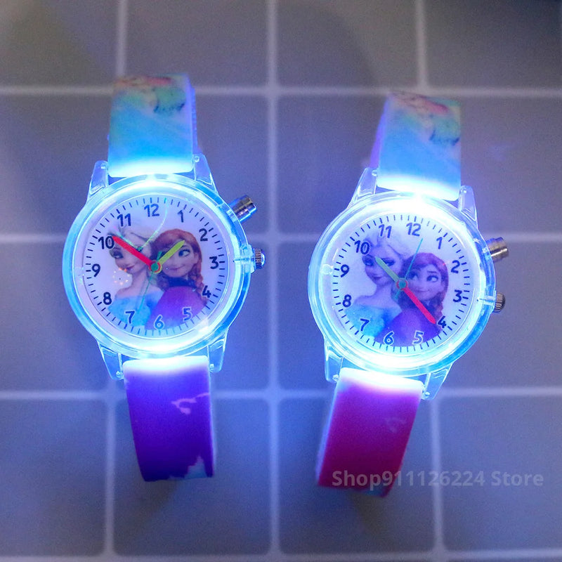 Montres pour enfants Disney/marvel, Princesse Elsa/spider-man