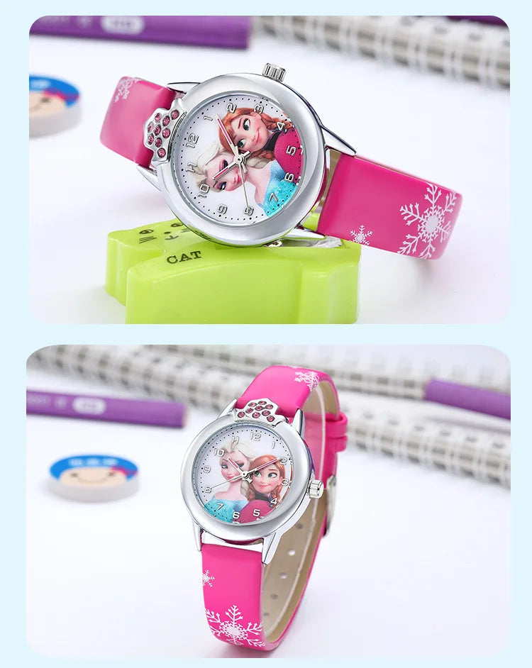 Montre Elsa avec bracelet en cuir