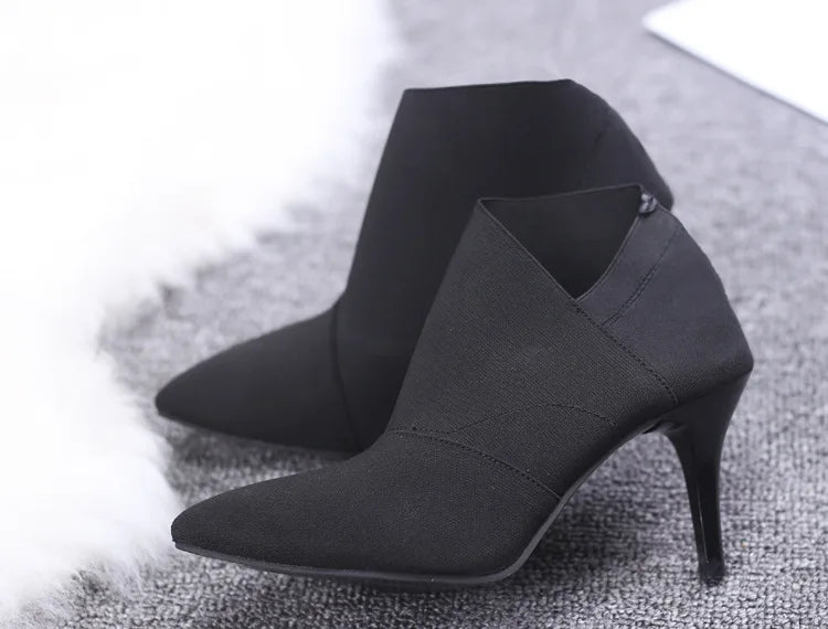 Bottines à talons hauts pour femmes