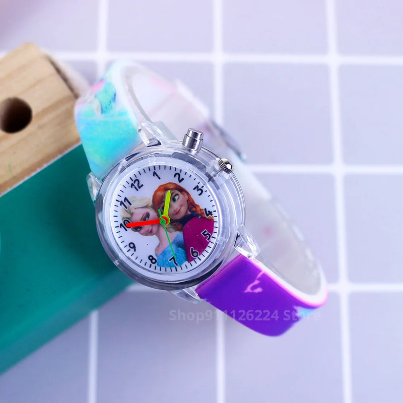 Montres pour enfants Disney/marvel, Princesse Elsa/spider-man