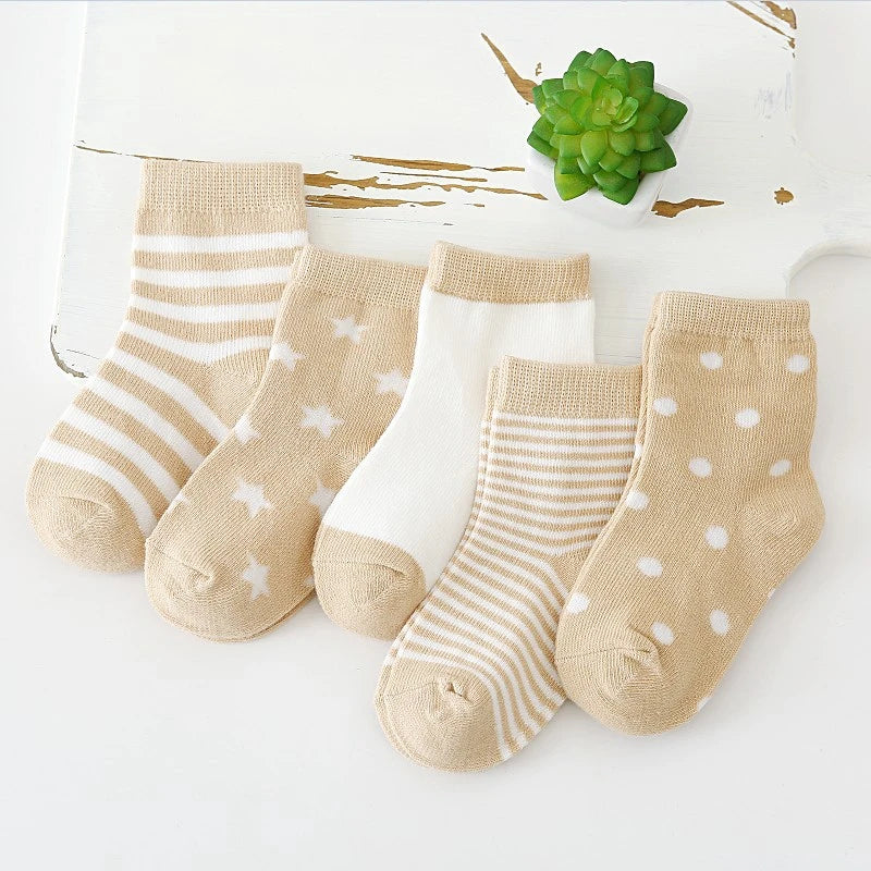 Lot de 5 paires de chaussettes pour bébé