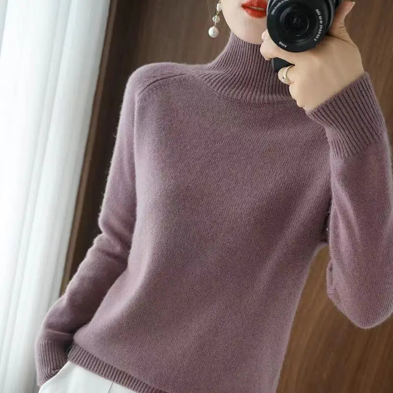 Pull à col roulé pour  femme