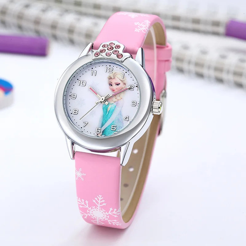 Montre Elsa avec bracelet en cuir