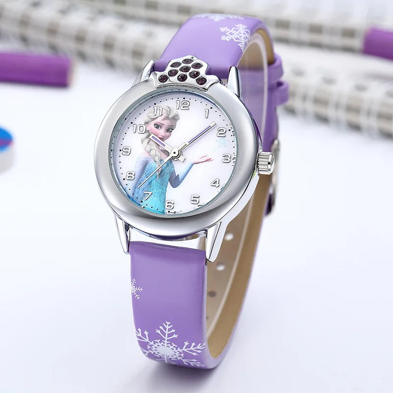 Montre Elsa avec bracelet en cuir