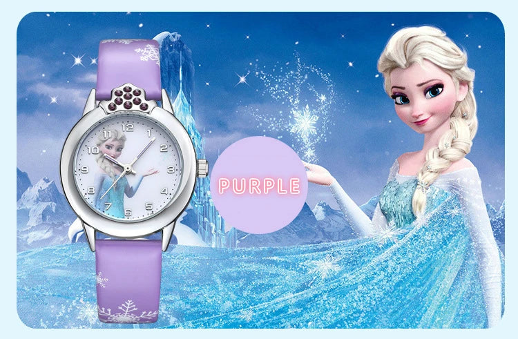 Montre Elsa avec bracelet en cuir