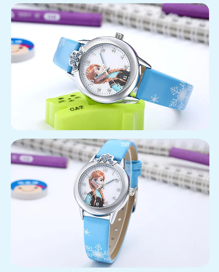 Montre Elsa avec bracelet en cuir