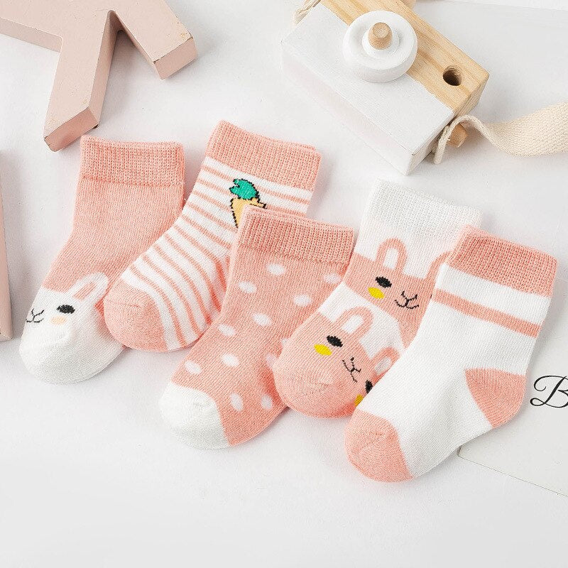 Lot de 5 paires de chaussettes pour bébé