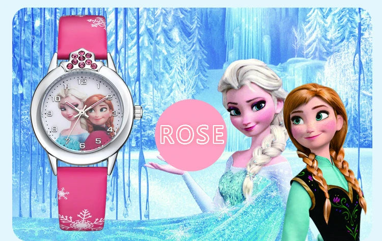 Montre Elsa avec bracelet en cuir