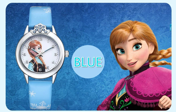 Montre Elsa avec bracelet en cuir