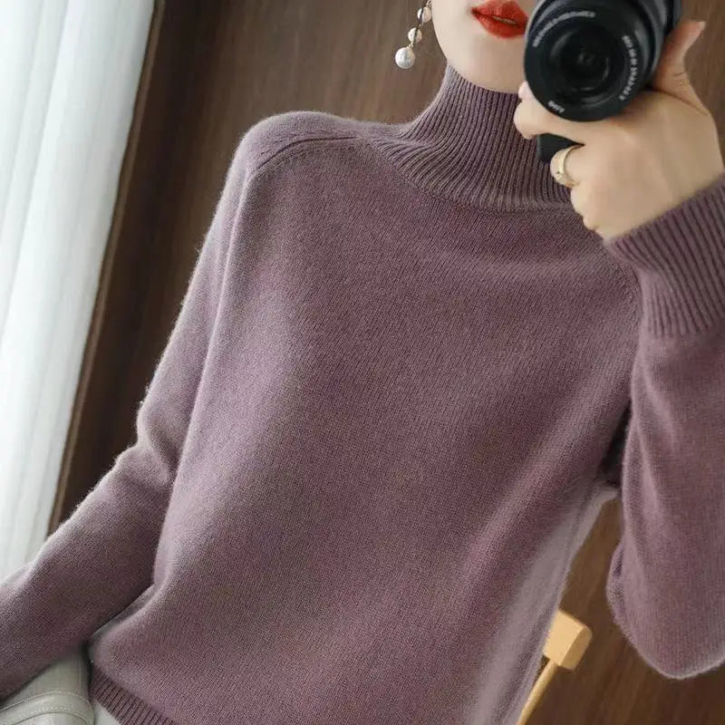 Pull à col roulé pour  femme