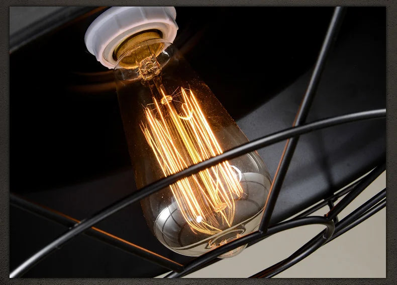 Lampe suspendue en fer style loft américain