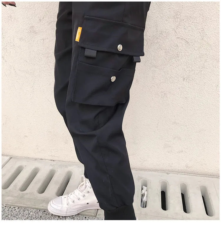 Pantalon cargo à grandes poches pour femme