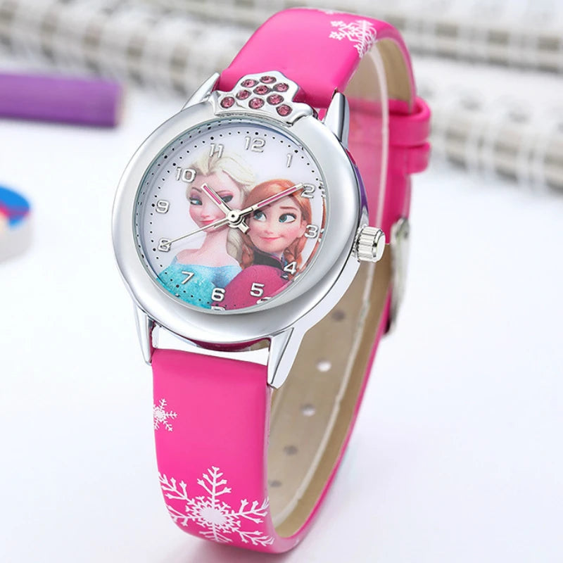 Montre Elsa avec bracelet en cuir