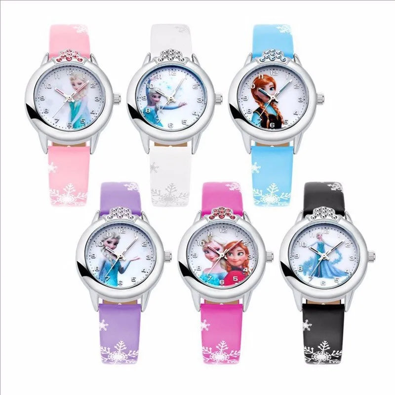 Montre Elsa avec bracelet en cuir