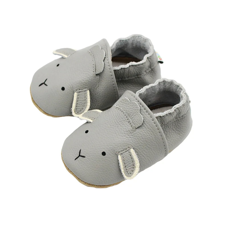 Chaussures de berceau décontractées en cuir pour bébé