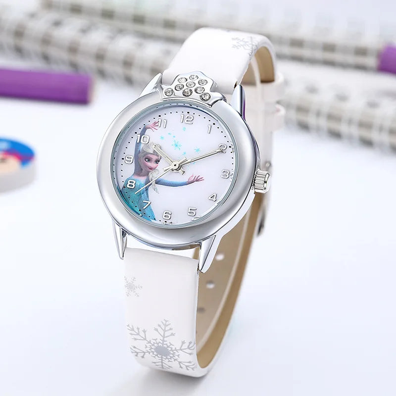 Montre Elsa avec bracelet en cuir