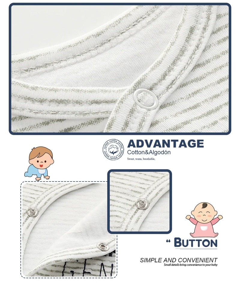 Pyjama unisexe en coton biologique pour bébé