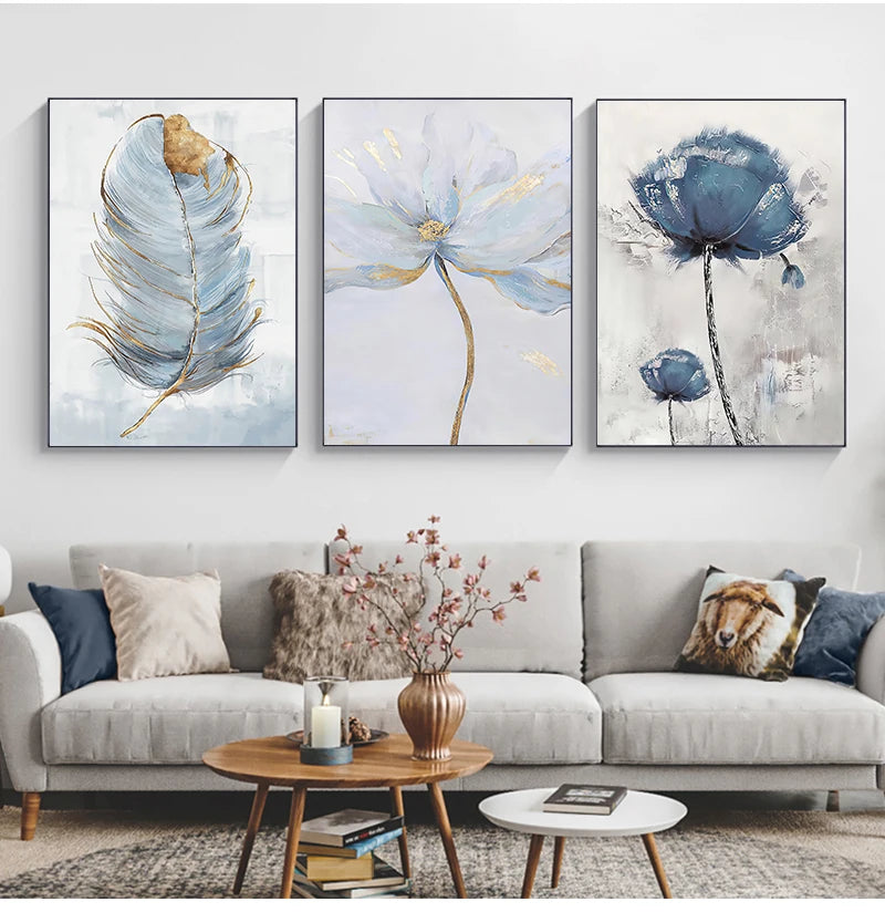 Impression sur toile de fleurs scandinaves