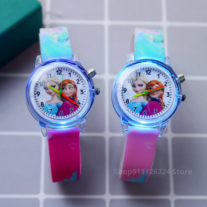 Montres pour enfants Disney/marvel, Princesse Elsa/spider-man