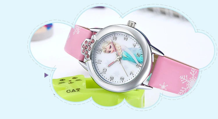 Montre Elsa avec bracelet en cuir