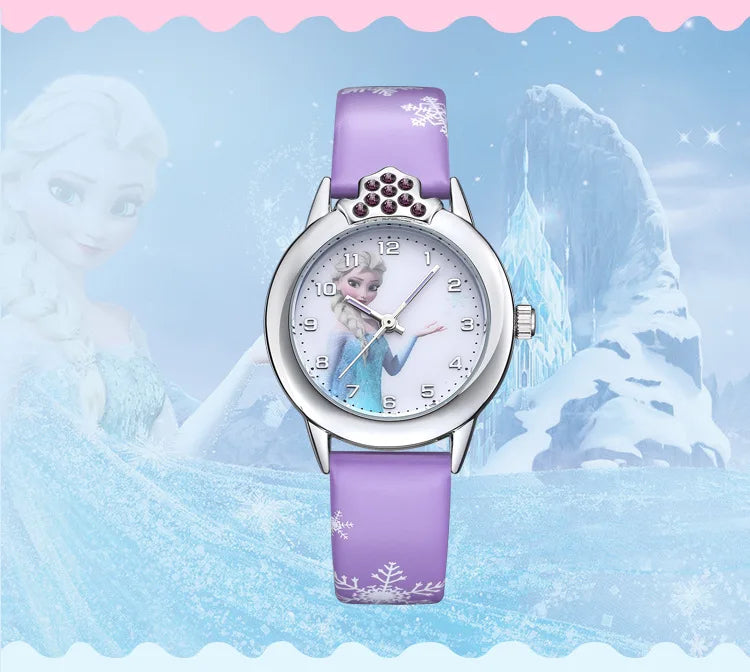 Montre Elsa avec bracelet en cuir