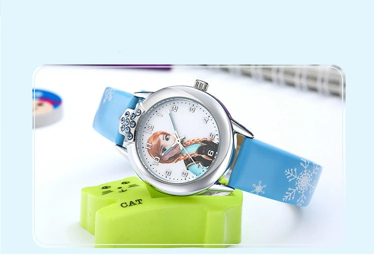 Montre Elsa avec bracelet en cuir