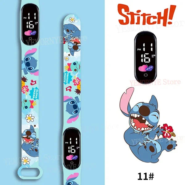 Montres numériques pour enfants Disney Stitch