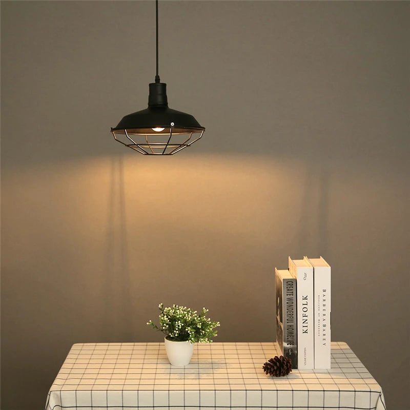 Lampe suspendue en fer style loft américain