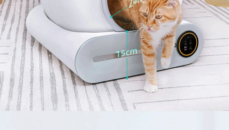 Bac à litière automatique intelligent pour chat