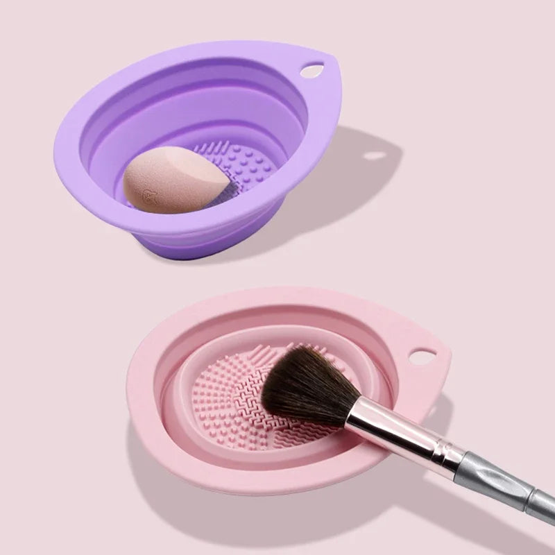 Nettoyeur de pinceaux de maquillage en silicone