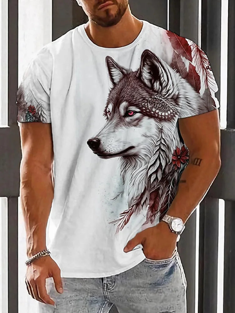 T-shirt à manches courtes pour homme, imprimé en 3D