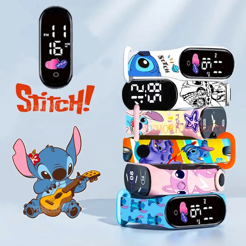 Montres numériques pour enfants Disney Stitch