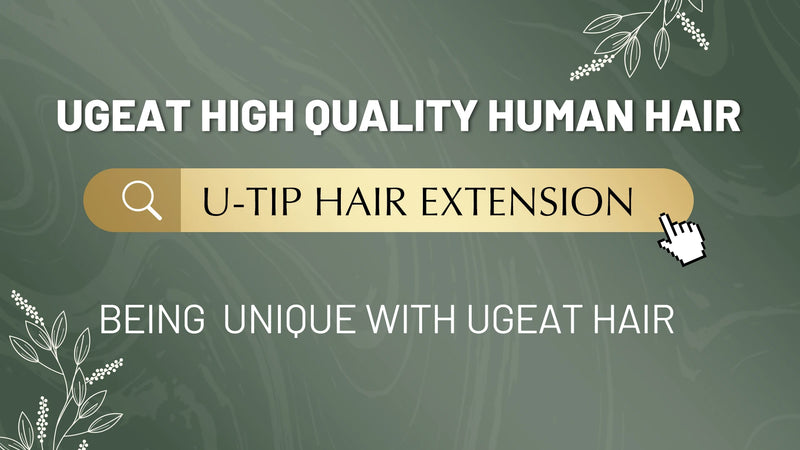 Extensions de cheveux Ugeat U Tip en cheveux humains 1 g/s pour femmes