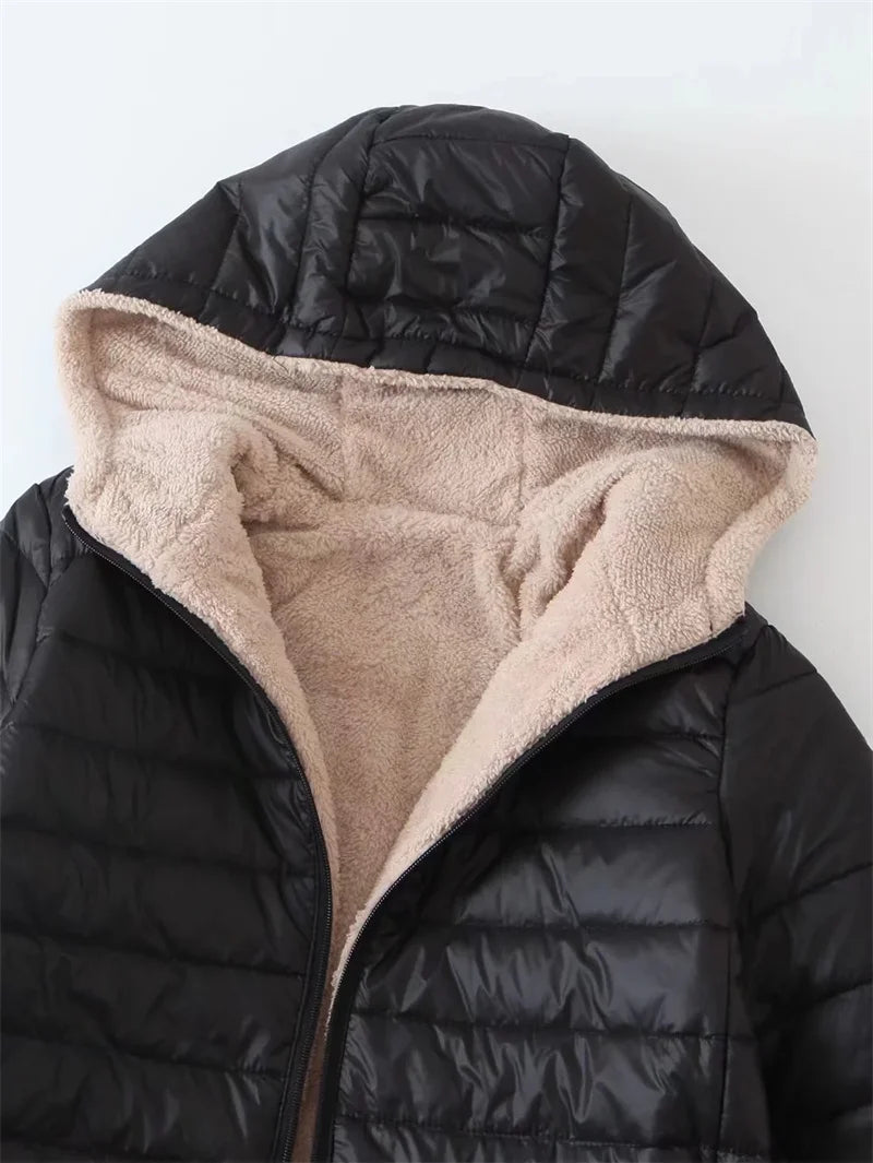 manteau d'hiver à doublure