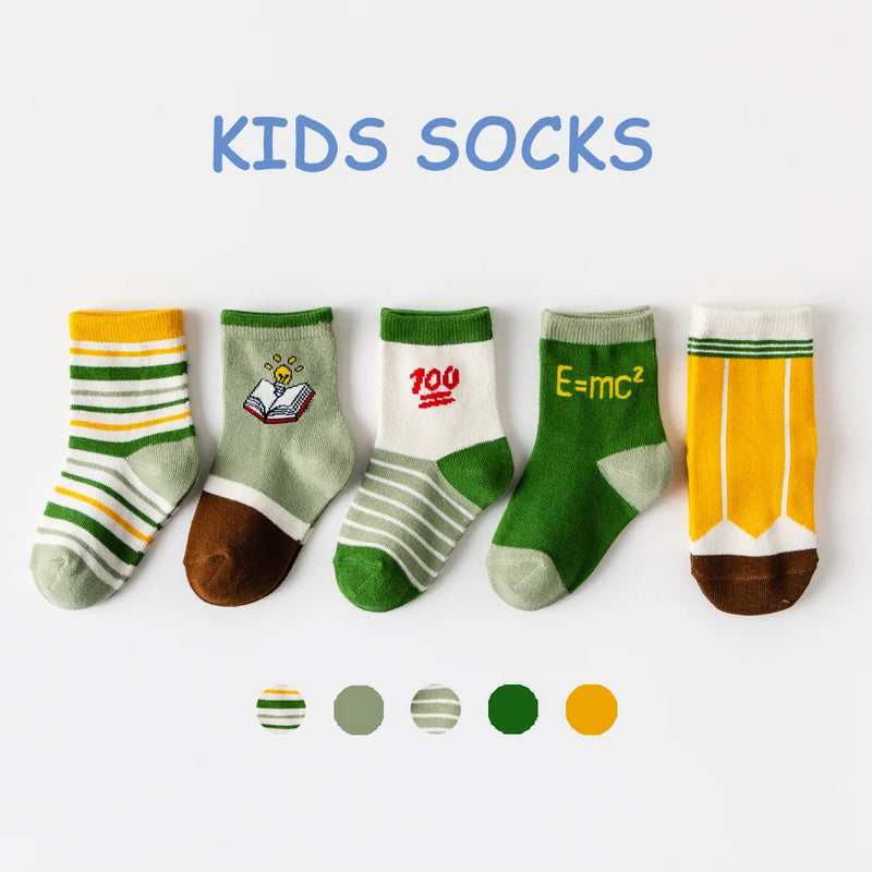 Lot de 5 paires de chaussettes pour enfants