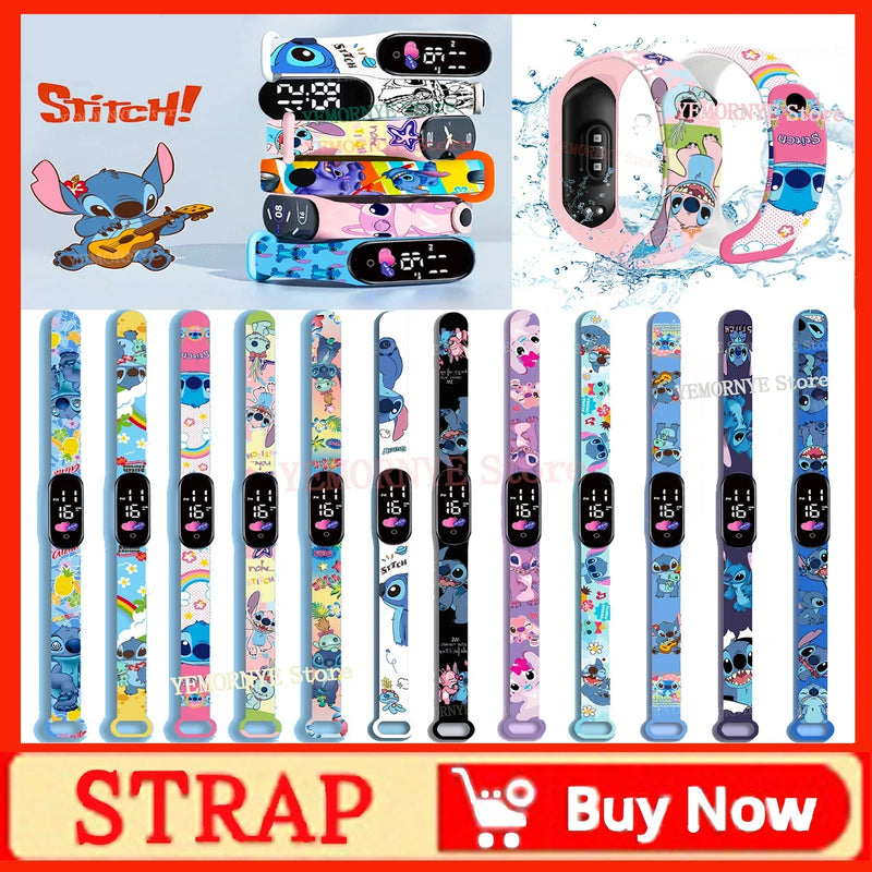 Montres numériques pour enfants Disney Stitch