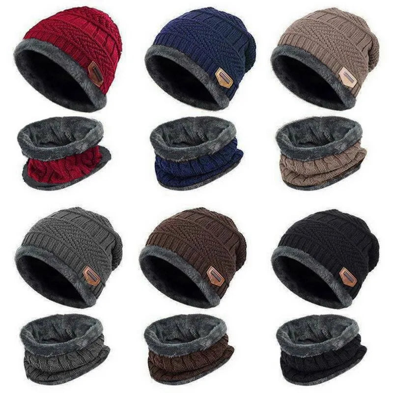 Lot de 3 pièces bonnet , écharpe, gants pour hommes