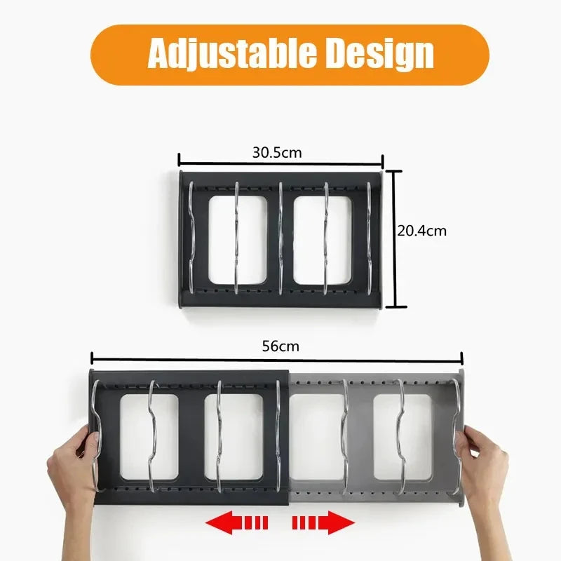 Support de rangement extensible en acier inoxydable