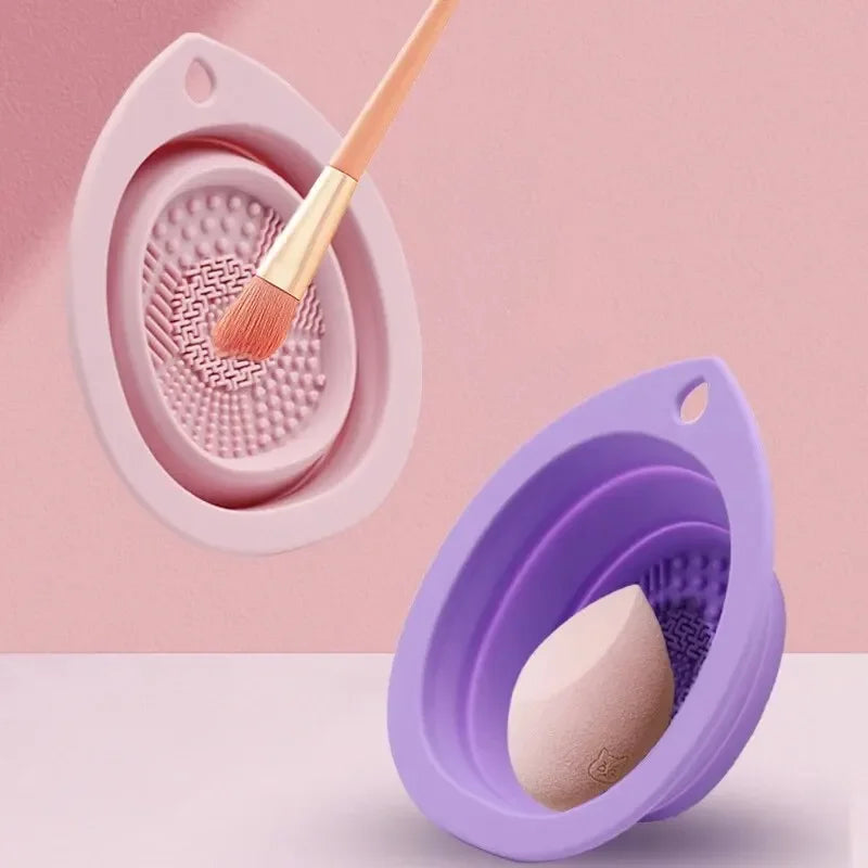 Nettoyeur de pinceaux de maquillage en silicone