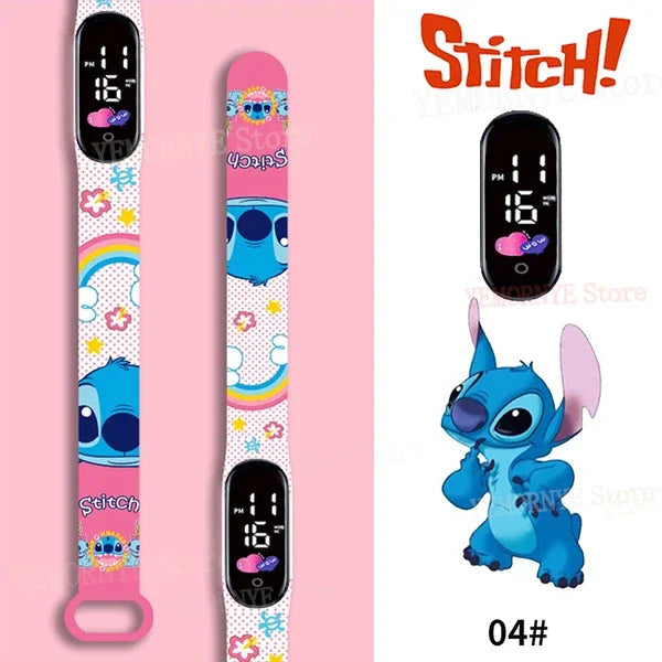 Montres numériques pour enfants Disney Stitch