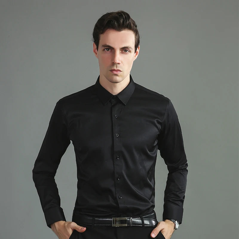 Chemise habillée pour hommes S-4XL